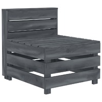  Garden Pallet Sofa Wood Grey