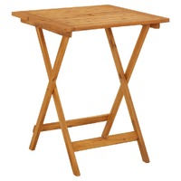  Folding Garden Table 60x60x75 cm Solid Acacia Wood