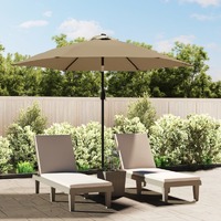  Replacement Fabric for Outdoor Parasol Taupe 300 cm