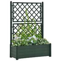  Garden Planter with Trellis 100x43x142 cm PP Green