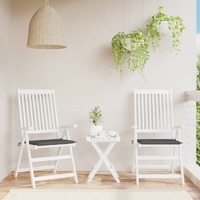  Garden Chair Cushions 2 pcs Anthracite 40x40x3 cm Oxford Fabric