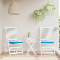  Garden Chair Cushions 2 pcs Blue 40x40x3 cm Oxford Fabric