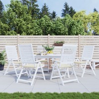  Garden Chair Cushions 6 pcs Cream 50x50x3 cm Oxford Fabric