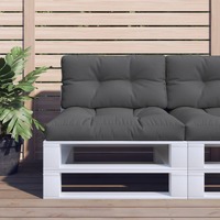  Pallet Cushions 2 pcs Anthracite Fabric