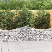  Arched Gabion Baskets 7 pcs 200x30x60/80 cm Galvanised Iron