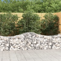  Arched Gabion Baskets 9 pcs 200x50x60/80 cm Galvanised Iron