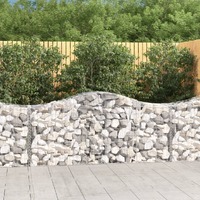  Arched Gabion Baskets 30 pcs 200x50x80/100 cm Galvanised Iron
