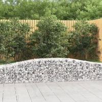  Arched Gabion Baskets 4 pcs 400x50x40/60 cm Galvanised Iron