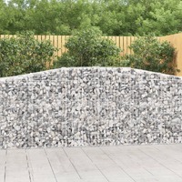  Arched Gabion Baskets 5 pcs 400x50x100/120 cm Galvanised Iron