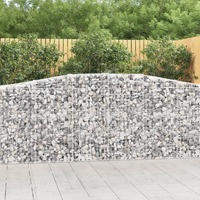  Arched Gabion Baskets 7 pcs 400x50x100/120 cm Galvanised Iron