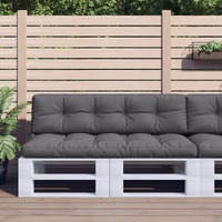  Pallet Cushions 2 pcs Anthracite Fabric