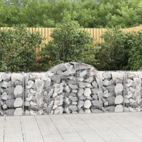  Arched Gabion Baskets 11 pcs 200x50x80/100 cm Galvanised Iron