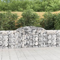  Arched Gabion Baskets 8 pcs 300x30x80/100 cm Galvanised Iron