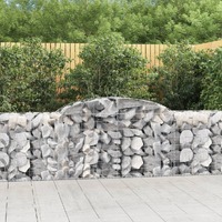  Arched Gabion Baskets 6 pcs 300x50x80/100 cm Galvanised Iron