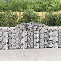  Arched Gabion Baskets 5 pcs 300x50x100/120 cm Galvanised Iron