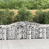  Arched Gabion Baskets 8 pcs 400x50x80/100 cm Galvanised Iron
