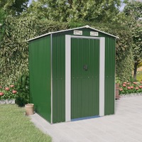  Garden Shed Green 192x191x223 cm Galvanised Steel