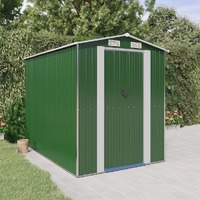  Garden Shed Green 192x274x223 cm Galvanised Steel