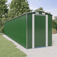  Garden Shed Green 192x1021x223 cm Galvanised Steel