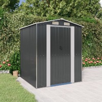  Garden Shed Anthracite 192x191x223 cm Galvanised Steel