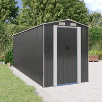  Garden Shed Anthracite 192x523x223 cm Galvanised Steel
