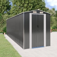  Garden Shed Anthracite 192x689x223 cm Galvanised Steel