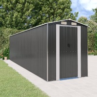  Garden Shed Anthracite 192x772x223 cm Galvanised Steel