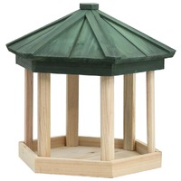  Bird Feeder Octagon Solid Firwood 33x30 cm