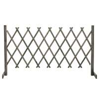  Garden Trellis Fence Grey 150x80 cm Solid Firwood