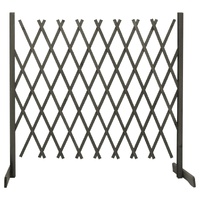  Garden Trellis Fence Grey 180x100 cm Solid Firwood