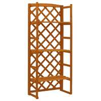  Plant Stand with Trellis Orange 60x30x140 cm Solid Firwood