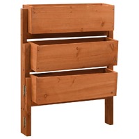  Garden Folding Planter Orange 60x14x75 cm Solid Firwood