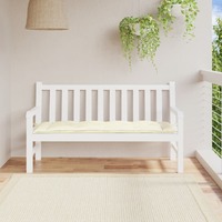  Garden Bench Cushion Cream White 150x50x7 cm Oxford Fabric
