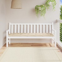 Garden Bench Cushion Beige 180x50x7 cm Oxford Fabric