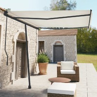  Awning Post Set Anthracite 300x245 cm Iron