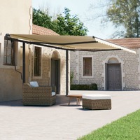  Awning Post Set Anthracite 600x245 cm Iron