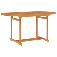  Garden Table 150x90x75 cm Solid Teak Wood