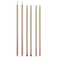  Telescopic Tent Poles with Length of 170-255 cm 2 pcs Galvanised Steel