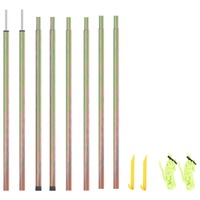  Sunshade Sail Poles 2 pcs 200 cm Galvanised Steel