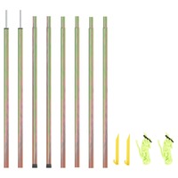  Sunshade Sail Poles 2 pcs 250 cm Galvanised Steel