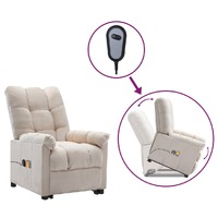  Stand up Massage Chair Cream Fabric