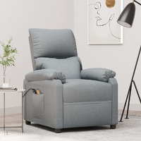  Stand up Massage Chair Light Grey Fabric