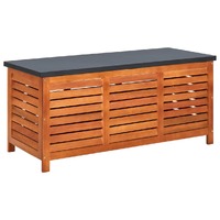  Garden Storage Box 117x50x55 cm Solid Eucalyptus Wood