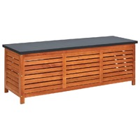  Garden Storage Box 150x50x55 cm Solid Eucalyptus Wood