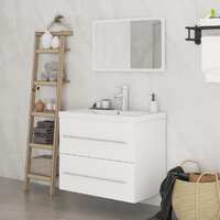  3 Piece Bathroom Furniture Set White