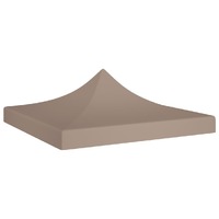  Party Tent Roof 2x2 m Taupe 270 g/m²