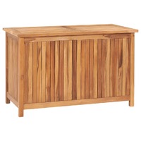  Garden Storage Box 90x50x58 cm Solid Teak Wood