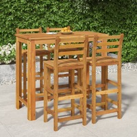  5 Piece Garden Bar Set Solid Wood Acacia