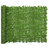  Balcony Screen with Green Leaves 400x150 cm