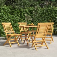  Folding Garden Chairs 4 pcs 47x63x90 cm Solid Wood Teak